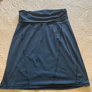 The North Face Skirt Women's Dayward Heathered Blue Knee Length Zip Pocket. L